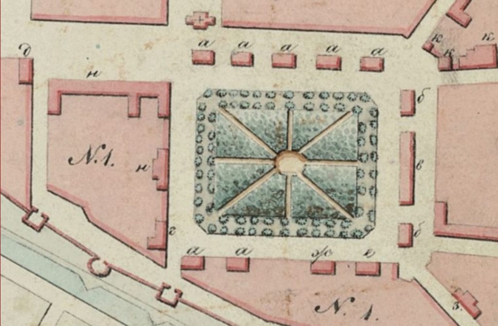 Фрагмент плана Смоленска 1851 г.